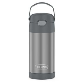 Thermos FUNtainer&reg; Stainless Steel Insulated Straw Bottle - 12oz - Grey