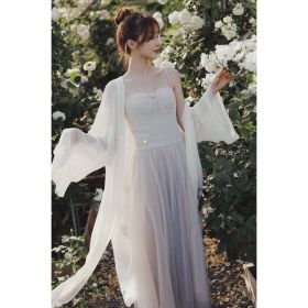 Molifusu  | White Lotus Embroidered Kimono (Pack of 1)