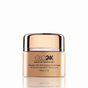 Timeless 24k Anti-Aging Gold Mask with 24k Gold, OxygenSkin & Vitamins C and E (Pack of 1)