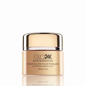Detoxifying 24k Facial Peeling Gel with 24k Gold & Vitamins C and E (Pack of 1)