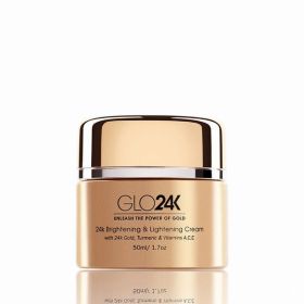 24K Brightening & Lightening Cream with 24k Gold, Turmeric and Vitamins A, C, E (Pack of 1)