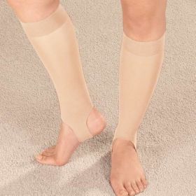 Drive Medical Ultra Thin Stirrup Compression Stockings, Off White (Small)